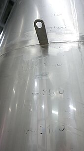 Bild 6 3.610 Liter Lagertank/ Weintank rund stehend aus V2A