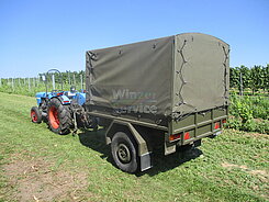 Planwagen Anhänger - Tüv neu - 40km/h - Traktor-Zugöse