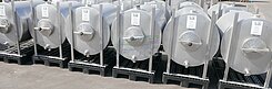 Edelstahl Lagertank liegend Inhalt 740 Liter 