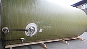 Bild 5 65.000 Liter Flachboden Lagertank GFK, rund/stehend