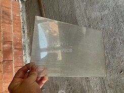 Glasfliese für Betonfässer