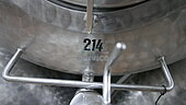 Bild 8 2.450 Liter Lagertank/Weintank liegend rund aus V2A