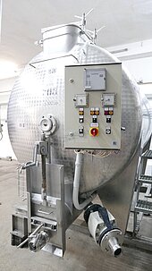 Bild 1 RIEGER Lagertank-Drucktank aus V2A,Paddel m. Abstreifer,Kühlung 