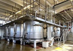 Rotwein-Gärtanklager DEFRANCESCHI Total 203 200 Liter