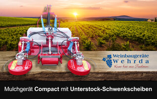 Bild 1 Mulchgerät Compact mit Unterstock-Schwenkscheiben
