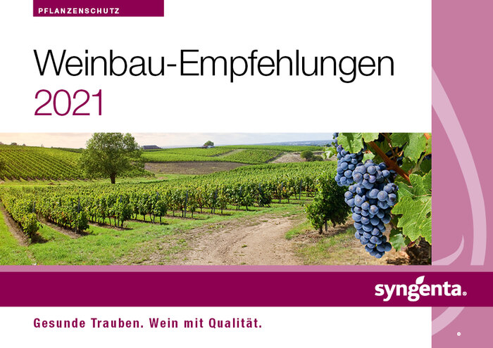 Weinbau-Empfehlungen 2021 - Gesunde Trauben. Wein mit Qualität