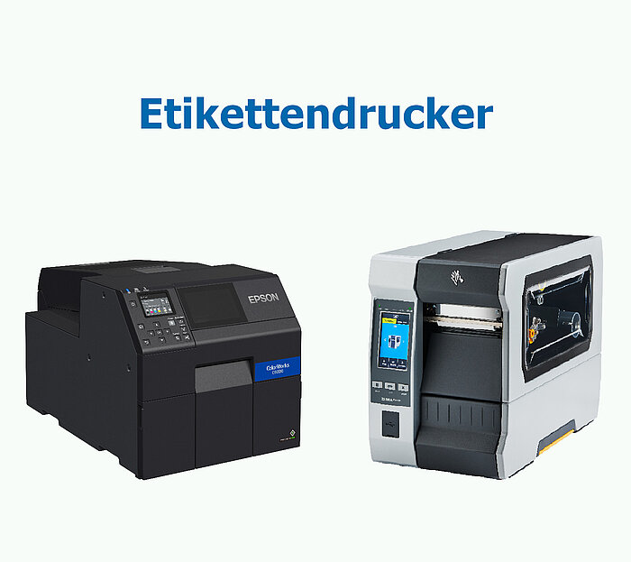 Drucker und Spender für Etiketten