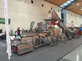 Bild 5 Trauben-Abbeermaschine ROTOVIB mit Rollensortierer