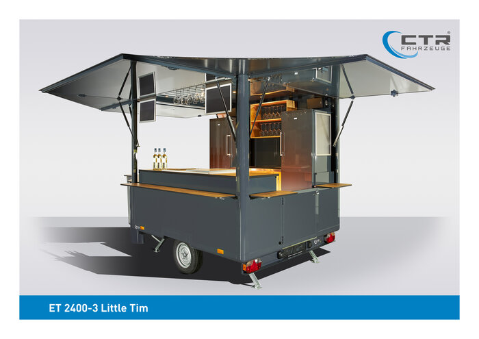 Weinausschankwagen "SMALL" Little Tim  (2,40 mtr. - max. 4,00 mtr.)