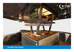 Bild 2 Weinausschankwagen VINOBIL mit beleuchteter V-Säule - 4,00 mtr.