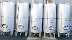 3.000 Liter Lagertank, Weintank, Rund, stehend aus V2A