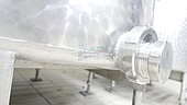 Bild 2 4.100 Liter Lagertank außen marmoriert rund /stehend aus V2A