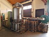 Bild 2 Wirbelschicht-Trockner-Siebmaschine-Mühle für Traubenkerne