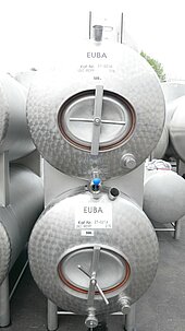 Bild 2 500 Liter Lagertank mit Doppelstock liegend aus V2A