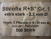Bild 3 Sticofix R+S Gr. 1 - Halteklammern f. Pflanzstäbe