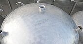 Bild 3 Eiertank / Lagertank aus V2A marmoriert, 1.500L, gebr.
