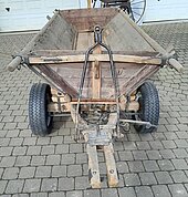 Bild 7 Restaurierter Oldtimer Holz Anhänger Traktor Gummiwagen Planwagen