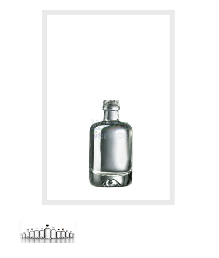 Bild 1 Kefla 200ml Flaschen und Probiergrößen 50ml für Gin und Co.