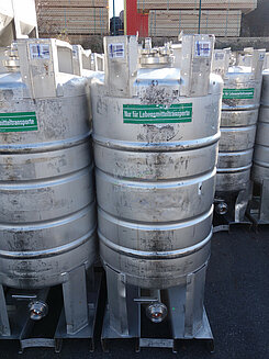 Edelstahlcontainer 250 Liter, ideal für Süssreserve