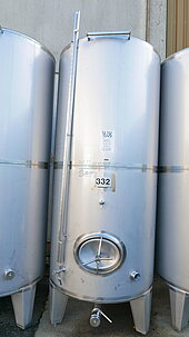 Bild 8 3.000 Liter Lagertank, Weintank, Rund, stehend aus V2A