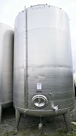 30.000 Liter Lagertank, Weintank Rund, stehend aus V2A
