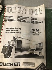 Bild 6 Bucher RPM45, Pneumatikpresse