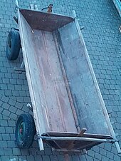 Bild 1 Restaurierter Oldtimer Holz Anhänger Traktor Gummiwagen Planwagen