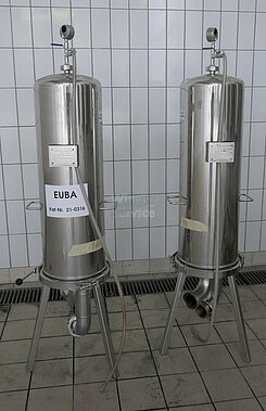 68 Liter Sartorius Filter, stehend aus V2A