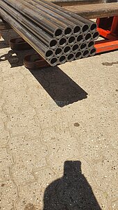 Bild 1 36m/22St. Stahlrohre Konstruktionsrohr NEU, schweres Gewinderohr