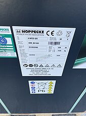 Bild 3 Hoppecke Stapler Batterie 80V 4HPZS 620 AH 2018 90%